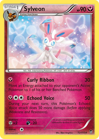 Sylveon (72/111) (Theme Deck Exclusive) [XY: Furious Fists] 