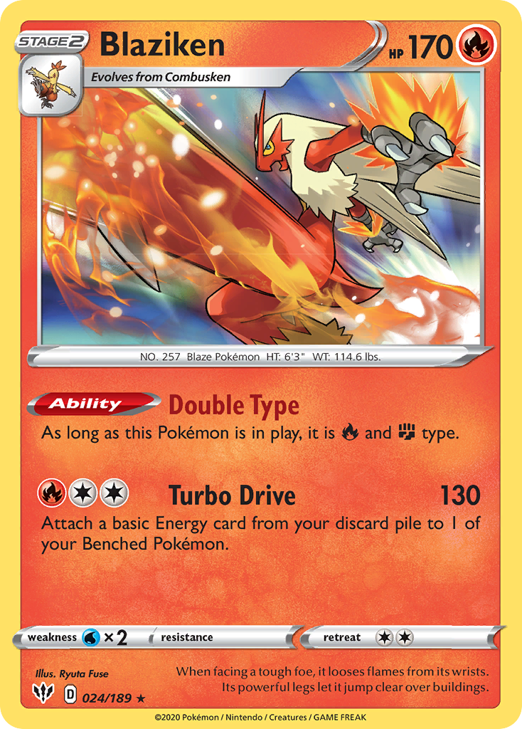 Blaziken (024/189) [Sword & Shield: Darkness Ablaze]