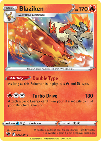 Blaziken (024/189) [Sword &amp; Shield: Darkness Ablaze] 