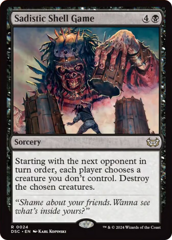 Sadistic Shell Game [Duskmorn: House of Horror Commander] 