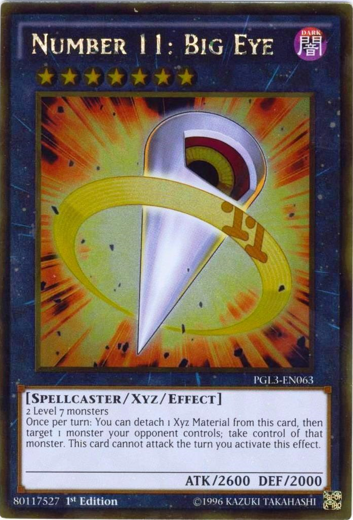 Number 11: Big Eye [PGL3-EN063] Gold Rare 