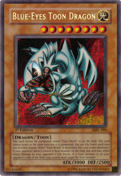 Blue-Eyes Toon Dragon [MRL-000] Secret Rare 