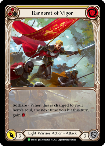 Banneret of Vigor (Extended Art) [LGS181] (Promo) Rainbow Foil 