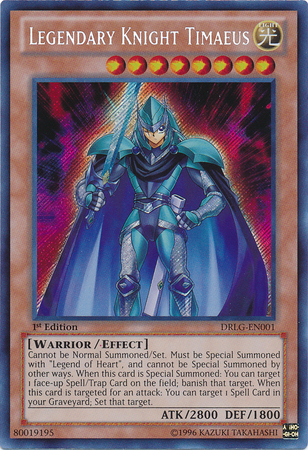 Legendary Knight Timaeus [DRLG-EN001] Secret Rare 