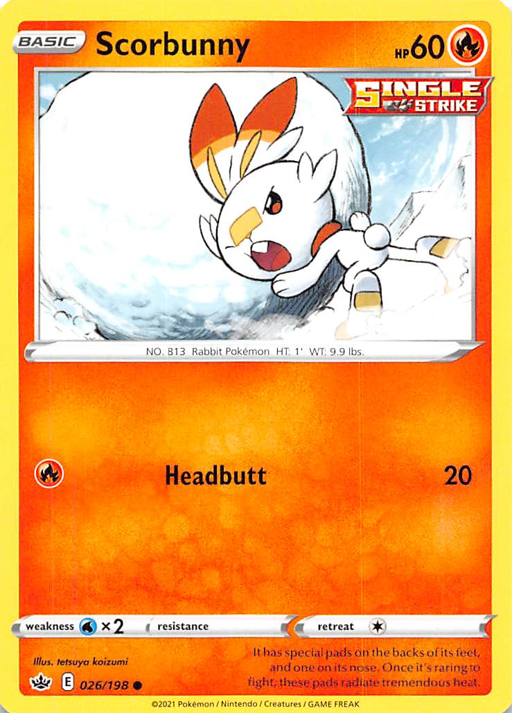 Scorbunny (026/198) [Sword &amp; Shield: Chilling Reign] 
