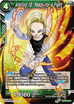 Android 18, Ready for a Fight (BT14-070) [Cross Spirits] 