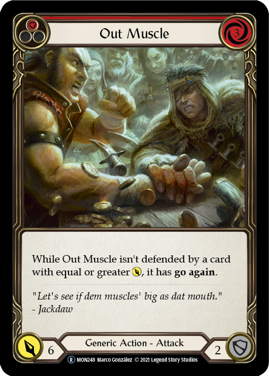 Out Muscle (Red) [U-MON248-RF] (Monarch Unlimited) Unlimited Rainbow Foil 