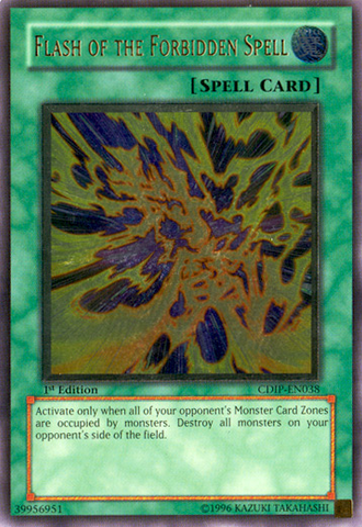 Flash of the Forbidden Spell [CDIP-EN038] Ultimate Rare 