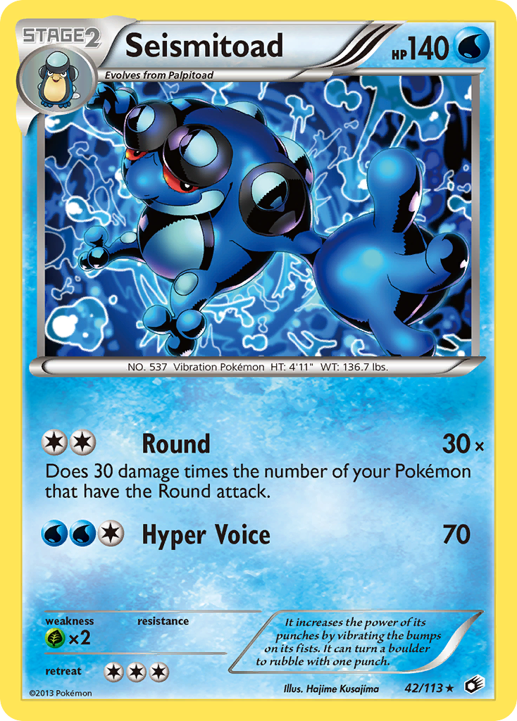 Seismitoad (42/113) [Black &amp; White: Legendary Treasures] 