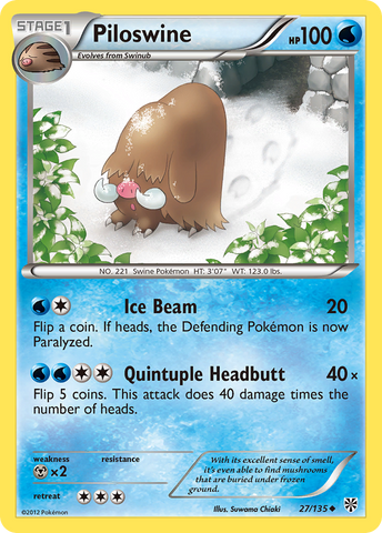 Piloswine (27/135) [Black &amp; White: Plasma Storm] 