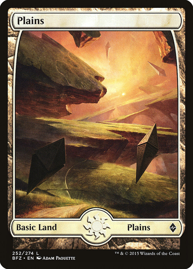 Plains (252) (Full Art) [Battle for Zendikar] 