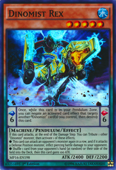 Dinomist Rex [MP16-EN198] Super Rare 