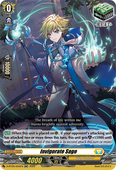 Invigorate Sage (D-BT05/034EN) [Triumphant Return of the Brave Heroes]