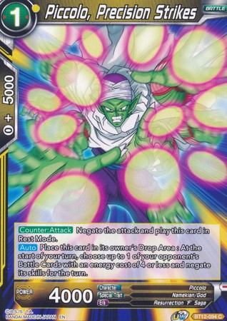 Piccolo, Precision Strikes (BT12-094) [Vicious Rejuvenation] 