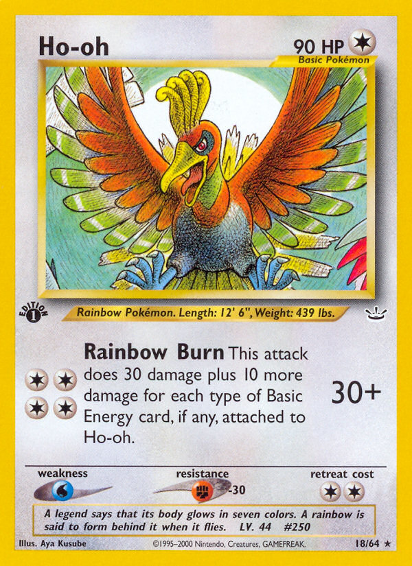 Ho-oh (18/64) [Neo Revelation 1st Edition] 