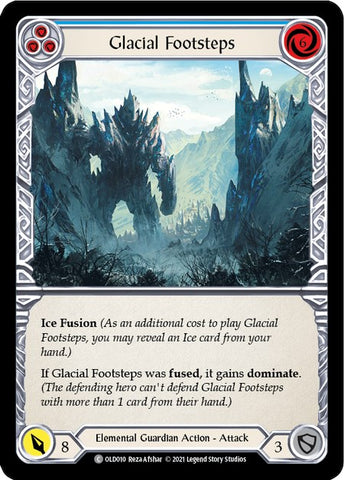 Glacial Footsteps (Blue) [OLD010] (Tales of Aria Oldhim Blitz Deck) 1st Edition Normal 