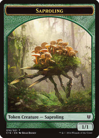 Saproling (016) // Spirit (006) Double-Sided Token [Order 2016 Tokens] 