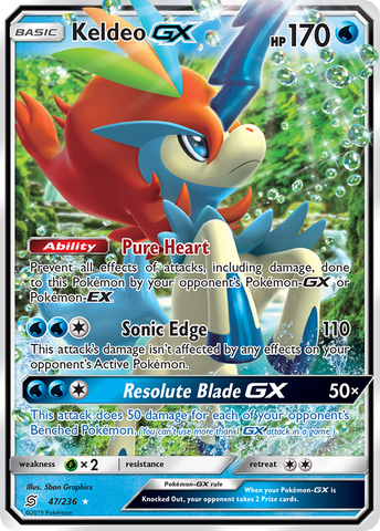 Keldeo GX (47/236) [Sun &amp; Moon: Unified Minds] 