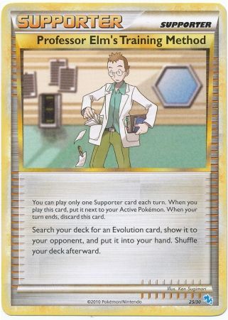 Professor Elm's Training Method (25/30) [HeartGold &amp; SoulSilver: Trainer Kit - Gyarados] 