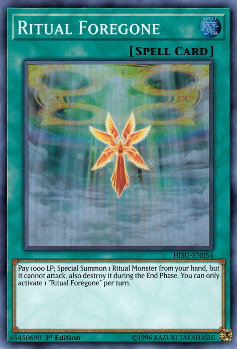 Ritual Foregone [HISU-EN054] Super Rare 