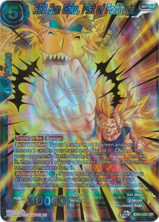 SS3 Son Goku, Fist of Fortitude (DB3-052) [Giant Force] 