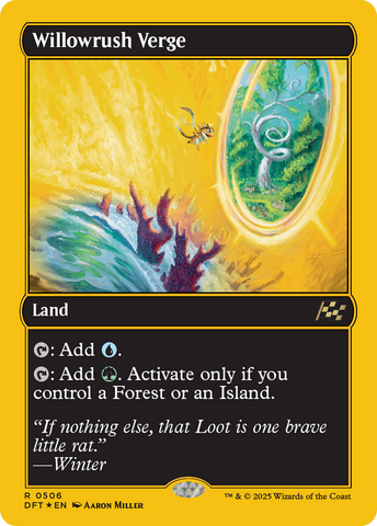 Willowrush Verge (First-Place Foil) [Aetherdrift] 