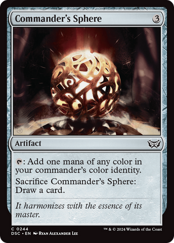 Commander's Sphere [Duskmourn: House of Horror Commander] 