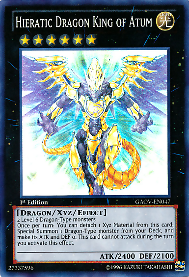 Hieratic Dragon King of Atum [GAOV-EN047] Super Rare 