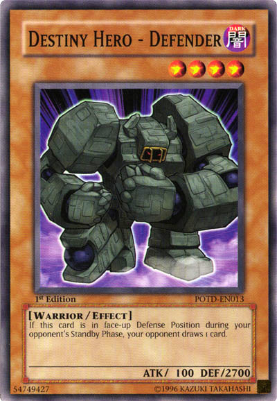 Destiny Hero - Defender [POTD-EN013] Common 