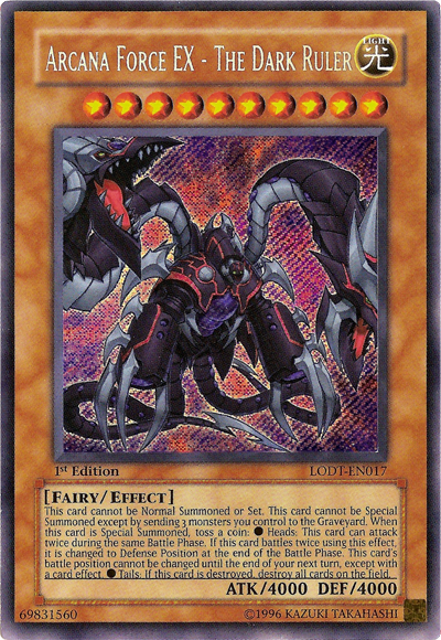 Arcana Force EX - The Dark Ruler [LODT-EN017] Secret Rare 