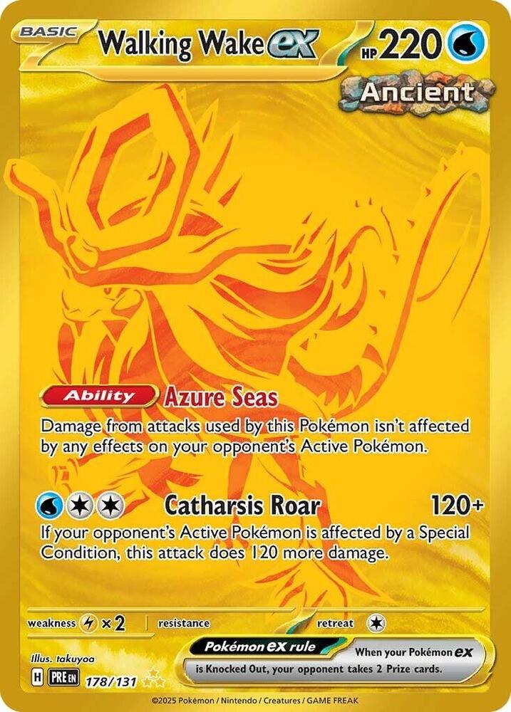 Walking Wake ex (178/131) [Scarlet &amp; Violet: Prismatic Evolutions] 