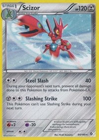 Scizor (94/149) (Cosmos Holo) (Blister Exclusive) [Black &amp; White: Boundaries Crossed] 