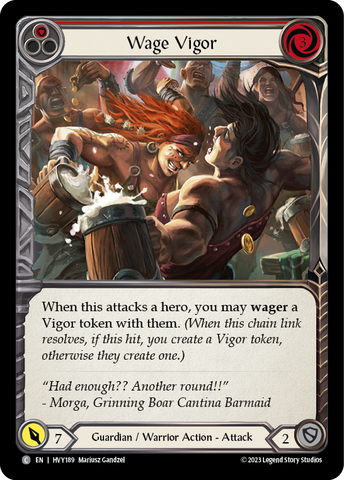 Wage Vigor (Red) [HVY189] (Heavy Hitters) Rainbow Foil 