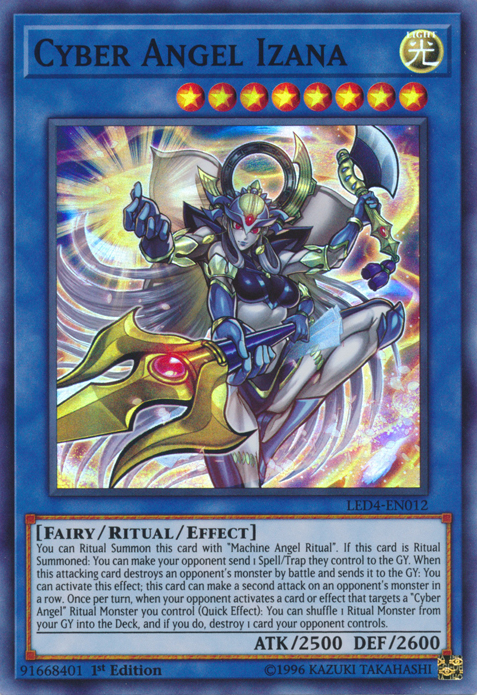 Cyber ​​Angel Izana [LED4-EN012] Super Rare 
