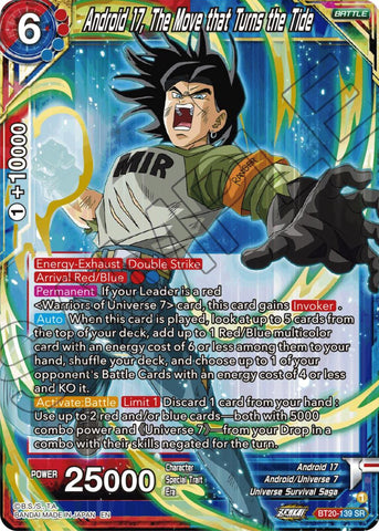 Android 17, The Move that Turns the Tide (BT20-139) [Power Absorbed] 