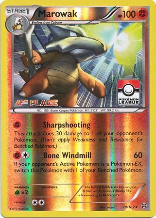 Marowak (78/162) (League Promo 4th Place) [XY: BREAKthrough] 