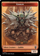 Tarmogoyf (Ripple Foil) // Goblin Double-Sided Token [Modern Horizons 3 Commander Tokens] 