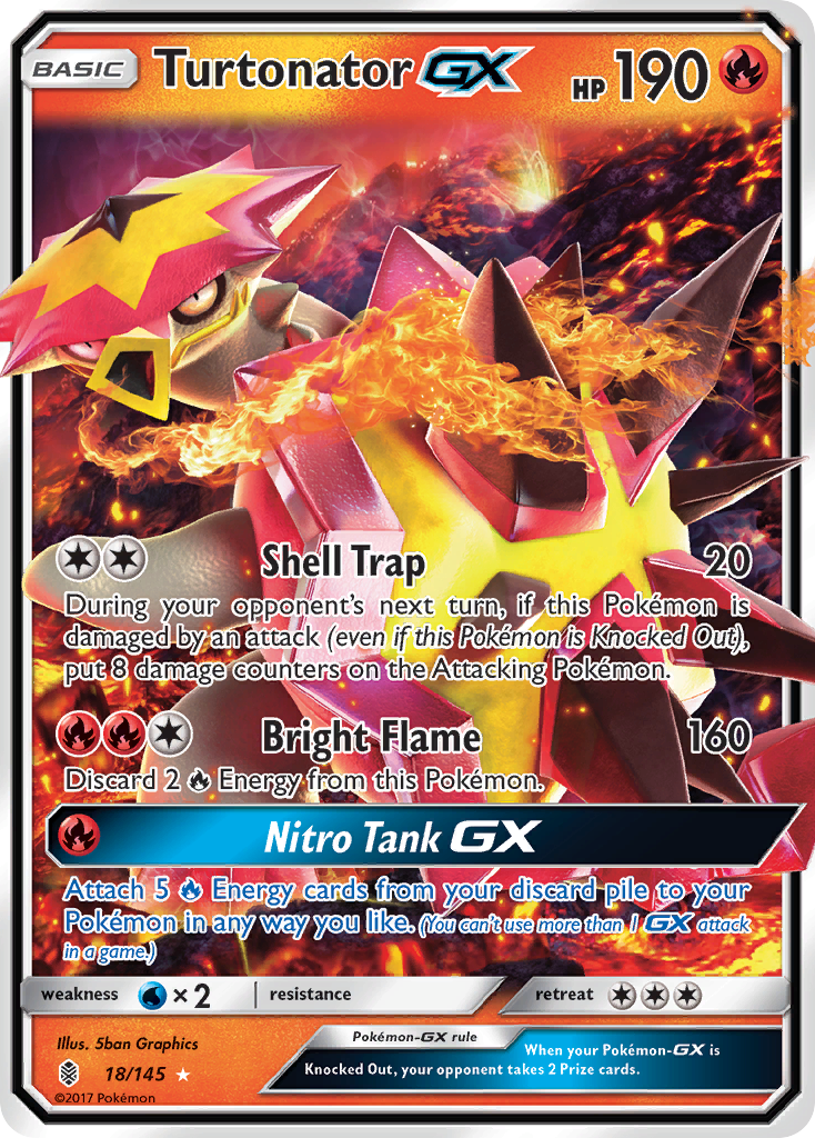 Turtonator GX (18/145) [Sun &amp; Moon: Guardians Rising] 