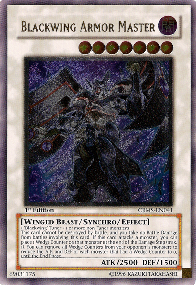 Blackwing Armor Master [CRMS-EN041] Ultimate Rare 