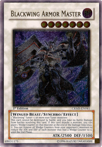 Blackwing Armor Master [CRMS-EN041] Ultimate Rare 