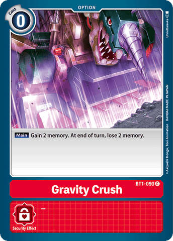 Gravity Crush [BT1-090] [Release Special Booster Ver.1.0] 