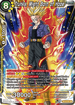 Trunks, Might Born of Hope (BT13-101) [Supreme Rivalry] 