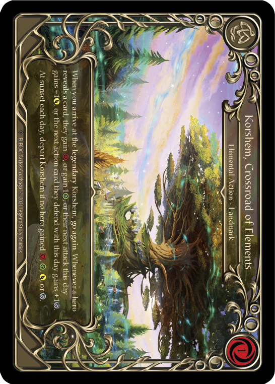 Korshem, Crossroad of Elements [U-ELE000] (Tales of Aria Unlimited) Unlimited Rainbow Foil 