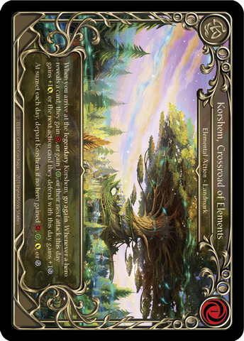 Korshem, Crossroad of Elements [U-ELE000] (Tales of Aria Unlimited) Unlimited Rainbow Foil 