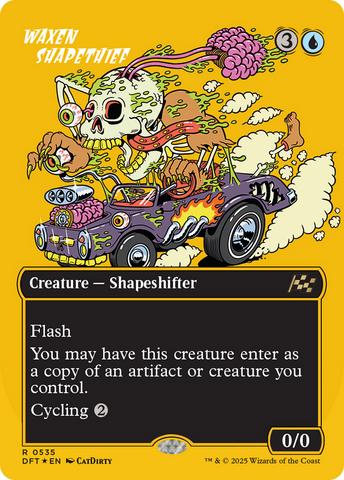 Waxen Shapethief (Borderless) (First-Place Foil) [Aetherdrift] 