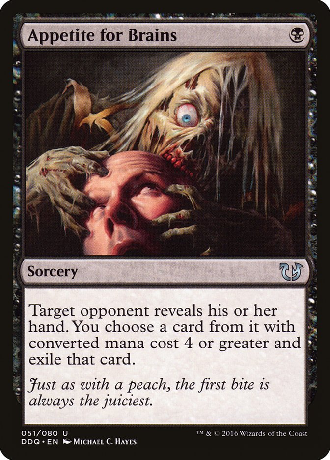 Appetite for Brains [Duel Decks: Blessed vs. Cursed] 