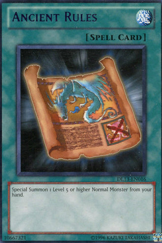 Ancient Rules (Purple) [DL13-EN016] Rare 
