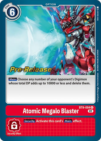 Atomic Megalo Blaster [BT9-094] [X Record Pre-Release Promos] 