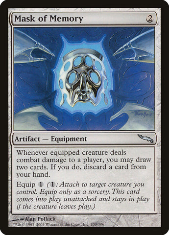 Mask of Memory [Mirrodin] 