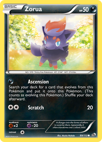 Zorua (89/113) [Black &amp; White: Legendary Treasures] 